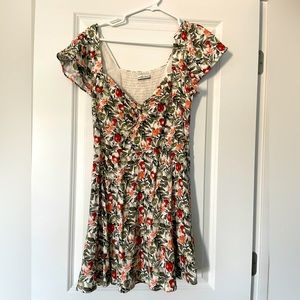 Abercrombie & Fitch Knot-Front Mini Dress